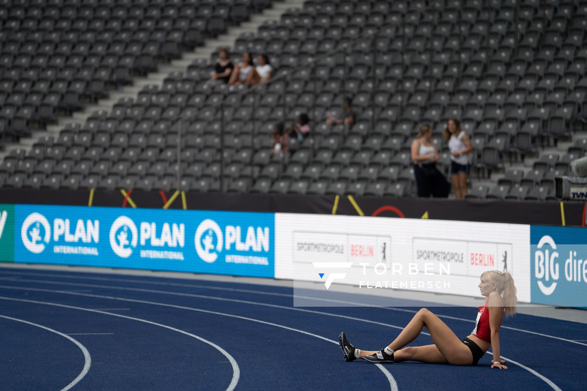 Bianca Stichling (TSV Bayer 04 Leverkusen) waehrend der deutschen Leichtathletik-Meisterschaften im Olympiastadion am 25.06.2022 in Berlin